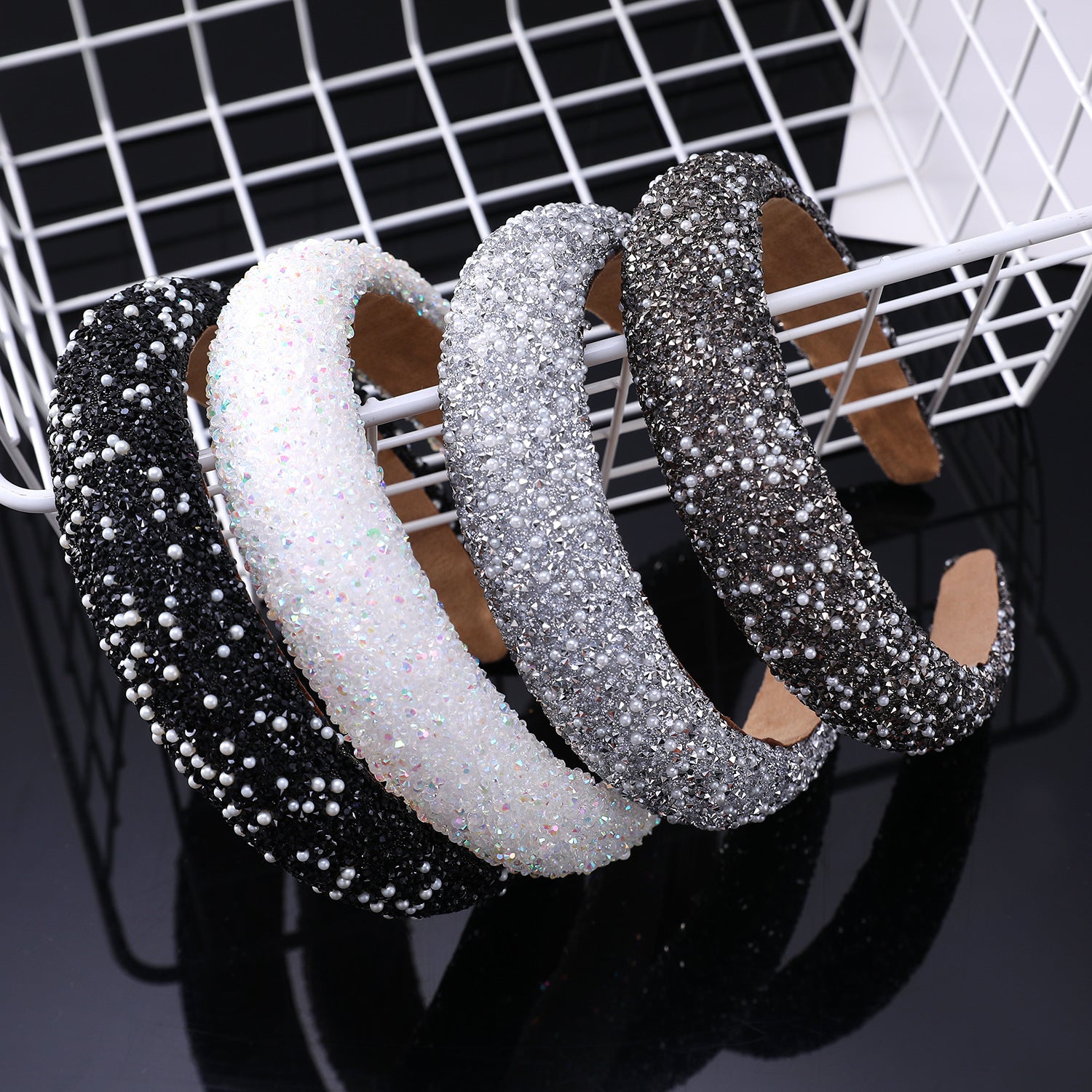 Wholesale Simple Full Diamond Headband